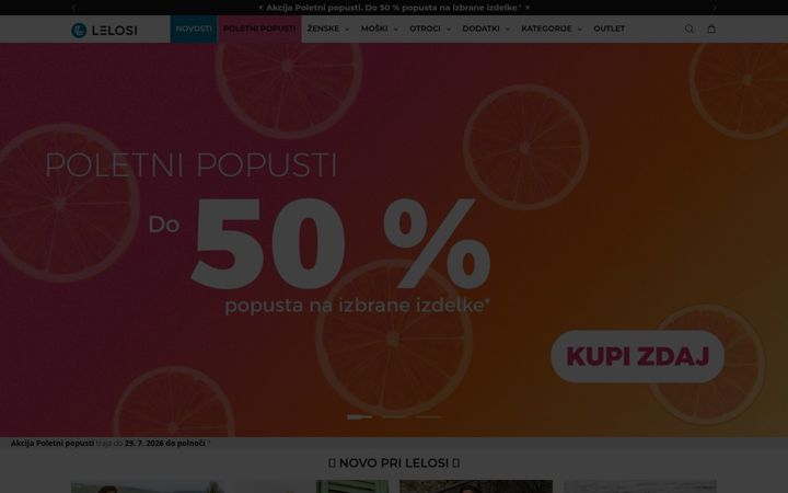 Screenshot of lelosi.si