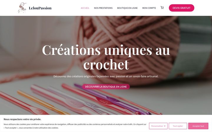 Screenshot of leloupassion.fr