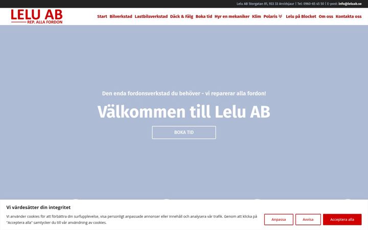Screenshot of leluab.se