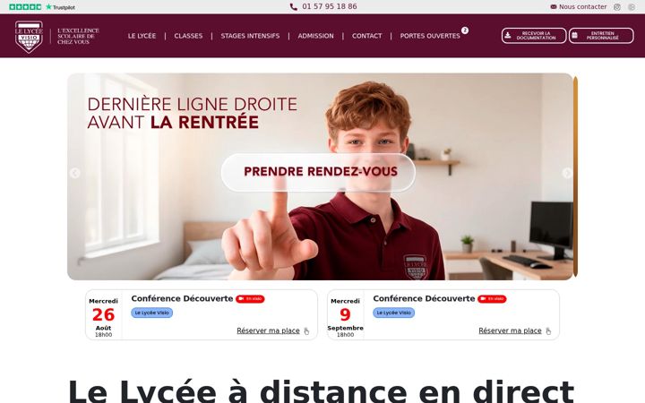 Screenshot of lelycee.com