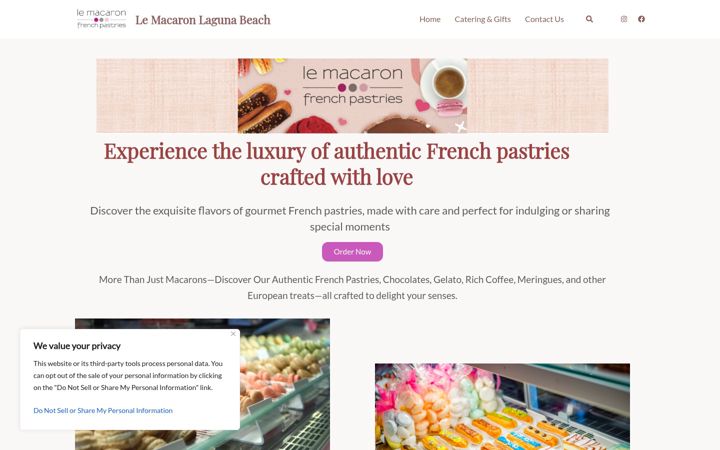 Screenshot of lemacaronlaguna.com