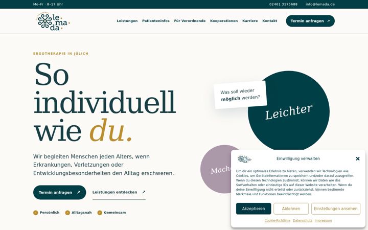 Screenshot of lemada.de