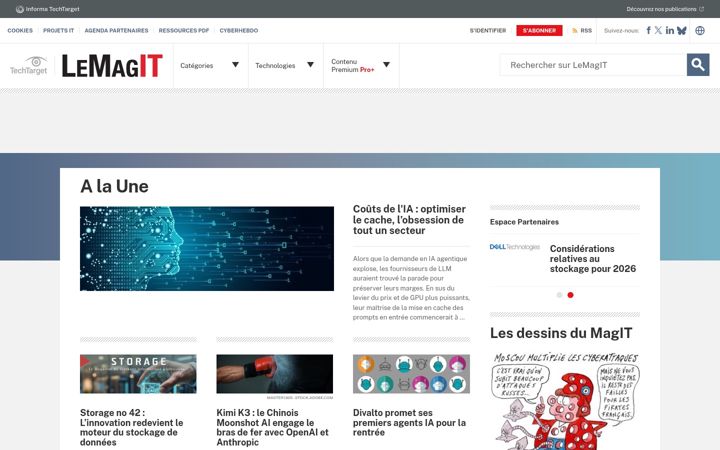 Screenshot of lemagit.fr