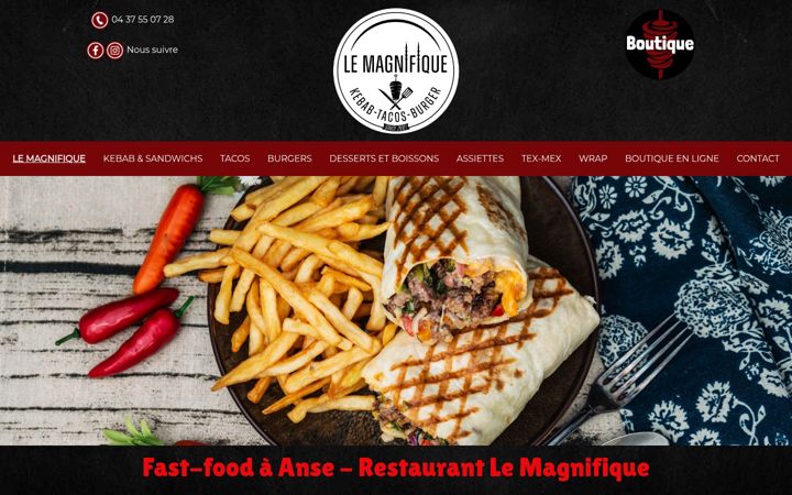 Screenshot of lemagnifiquekebab.fr