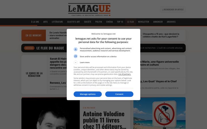 Screenshot of lemague.net