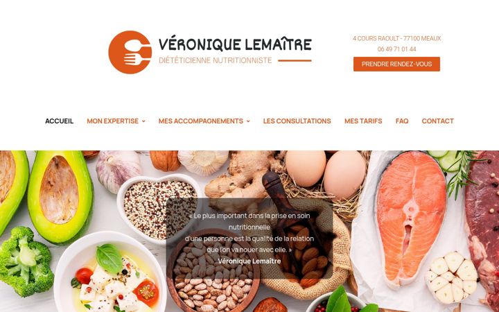 Screenshot of lemaitre-dieteticienne-meaux.com