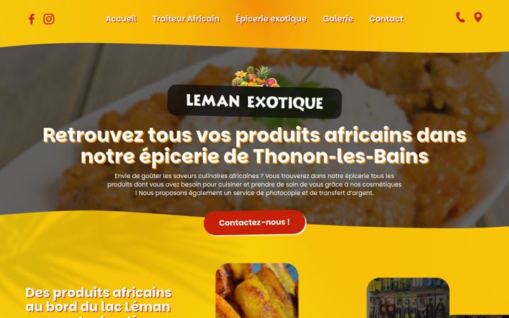 Screenshot of leman-exotique.fr