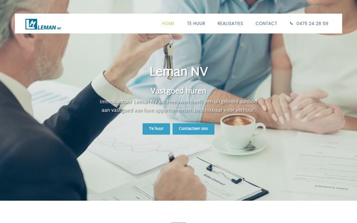 Screenshot of leman-immo.be