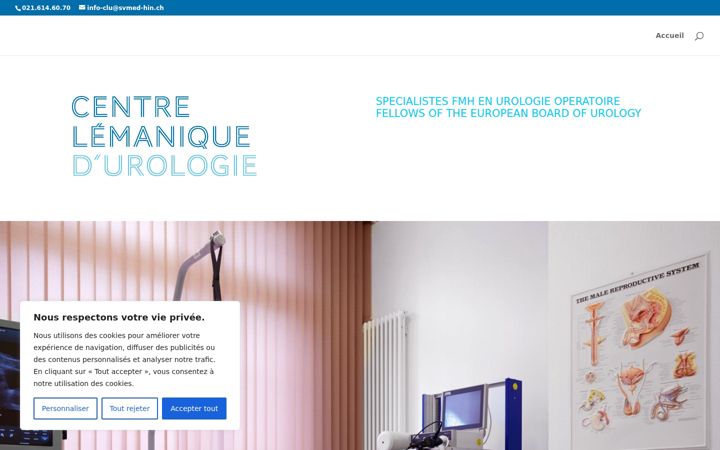 Screenshot of leman-urologie.ch