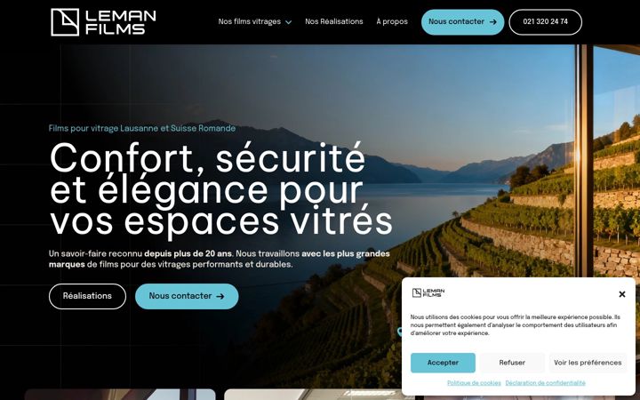 Screenshot of lemanfilms.ch