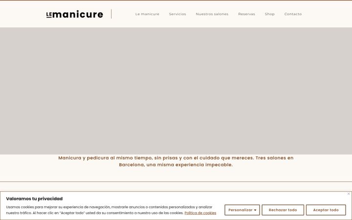 Screenshot of lemanicure.es