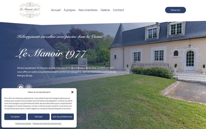 Screenshot of lemanoir1977.fr