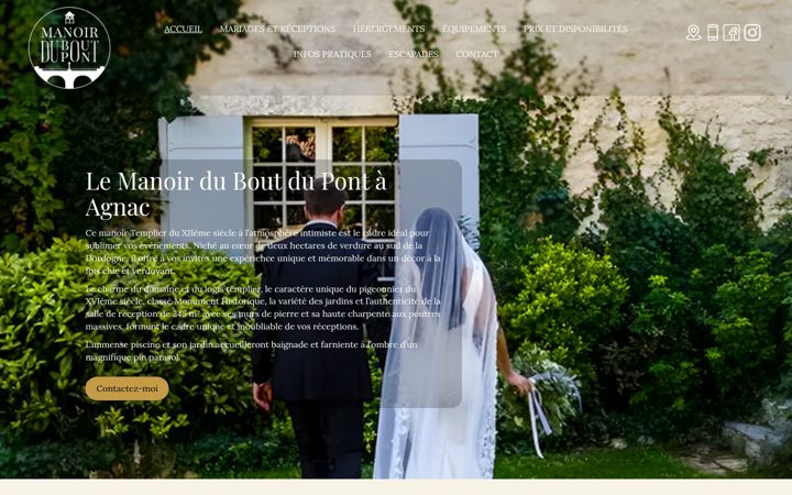 Screenshot of lemanoirduboutdupont.com