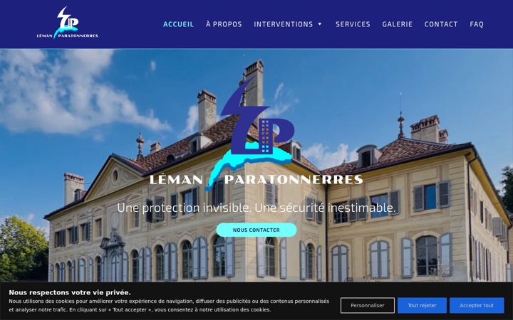 Screenshot of lemanparatonnerres.ch