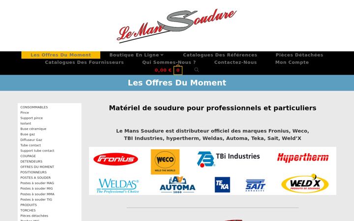 Screenshot of lemans-soudure.fr