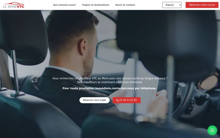 Screenshot of lemansvtc.com