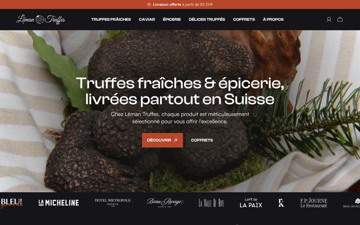 Screenshot of lemantruffes.ch