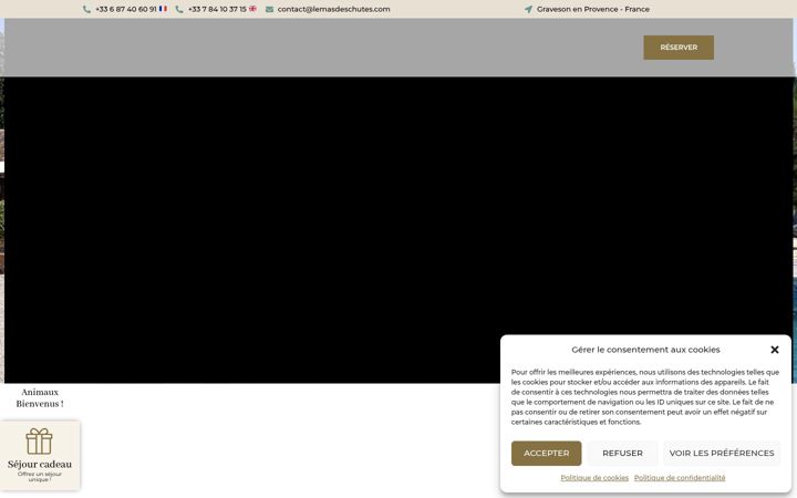 Screenshot of lemasdeschutes.fr