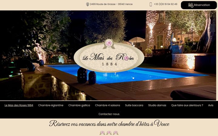 Screenshot of lemasdesroses1884.com