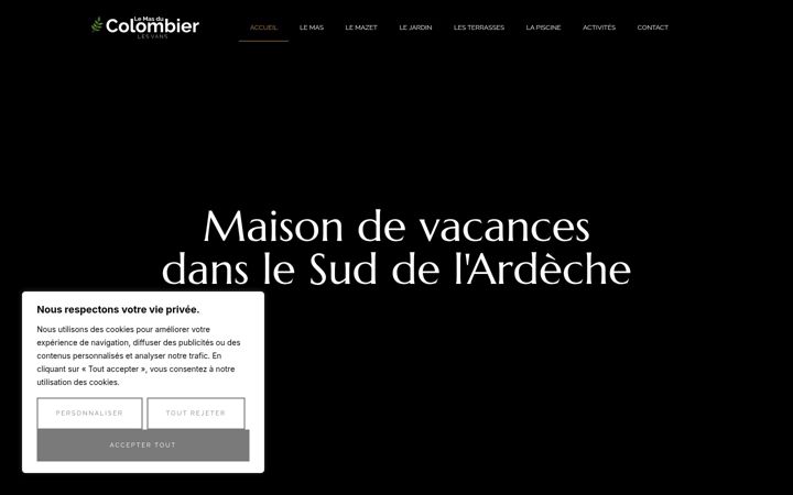 Screenshot of lemasducolombier.fr