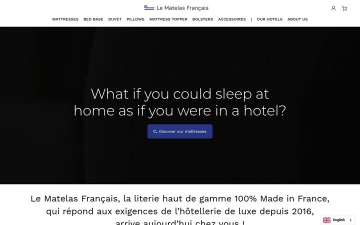 Screenshot of lematelasfrancais.com