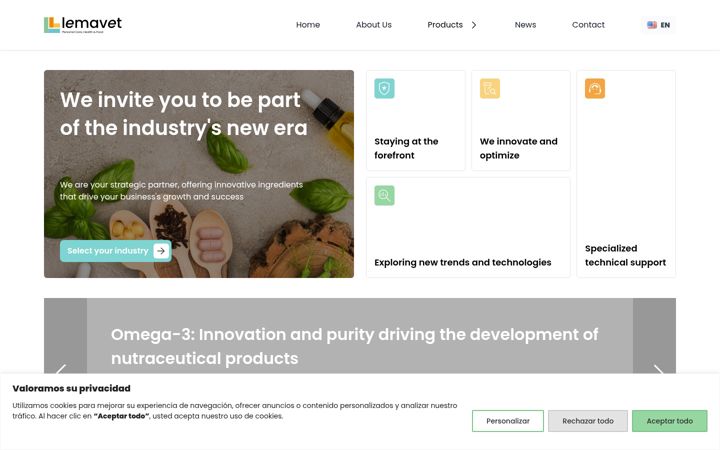 Screenshot of lemavetperu.com