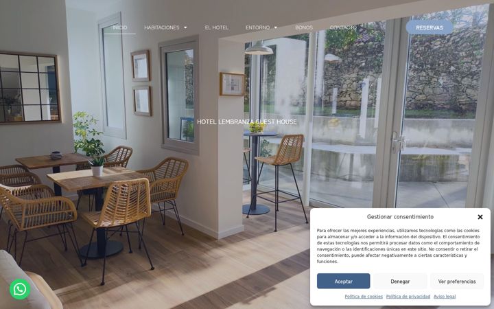Screenshot of lembranzaguesthouse.com