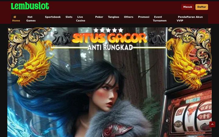 Screenshot of lembuslot.net