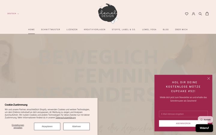 Screenshot of lemeldesign.de