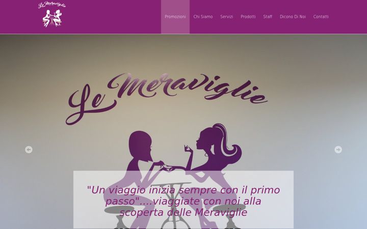 Screenshot of lemeravigliecentroestetico.it