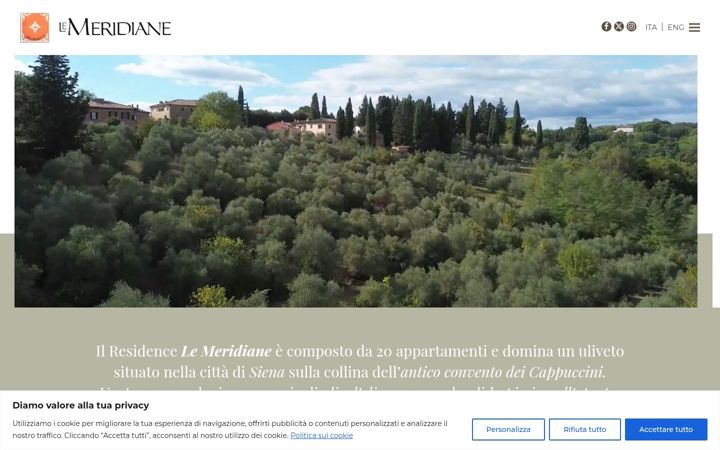 Screenshot of lemeridianesiena.com