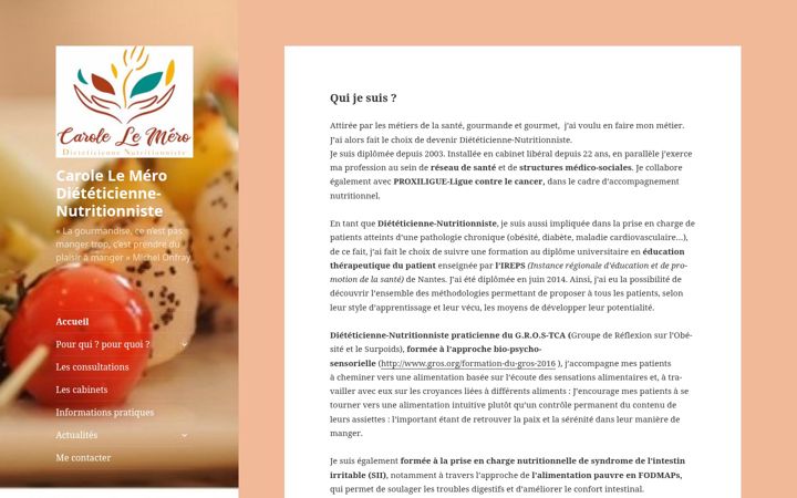 Screenshot of lemerodietetique.fr