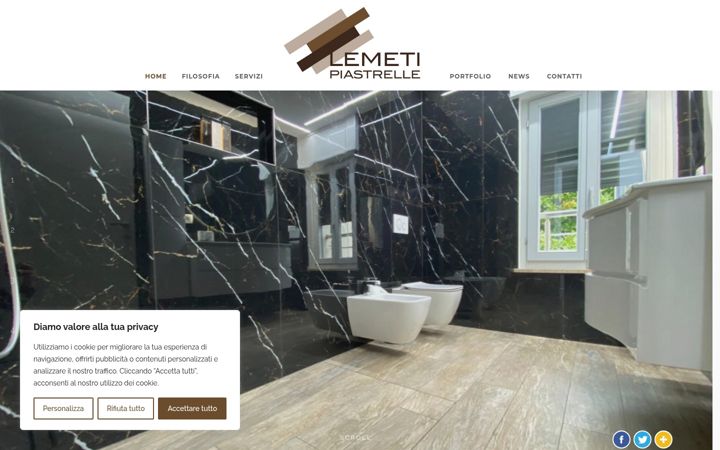Screenshot of lemetipiastrelle.it