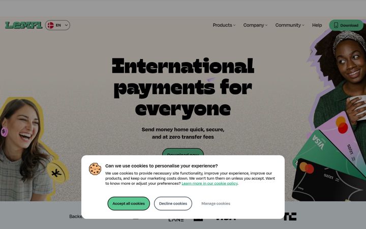Screenshot of lemfi.com
