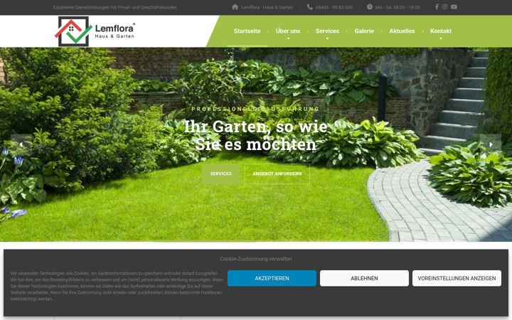 Screenshot of lemflora.de