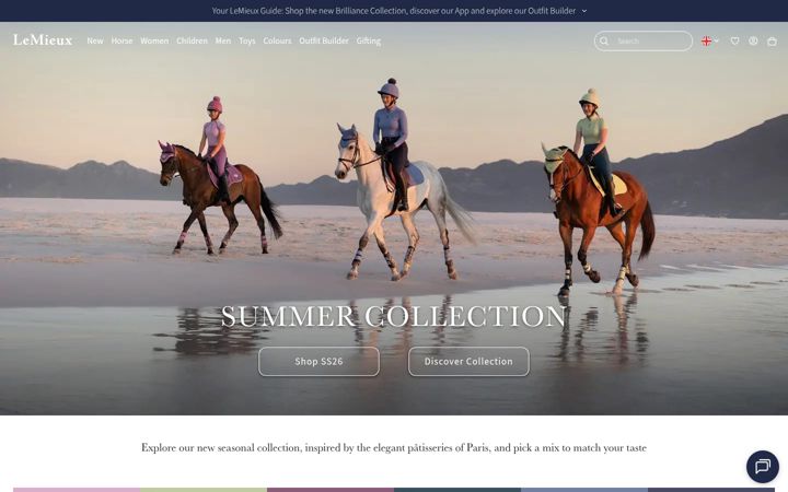 Screenshot of lemieux.com