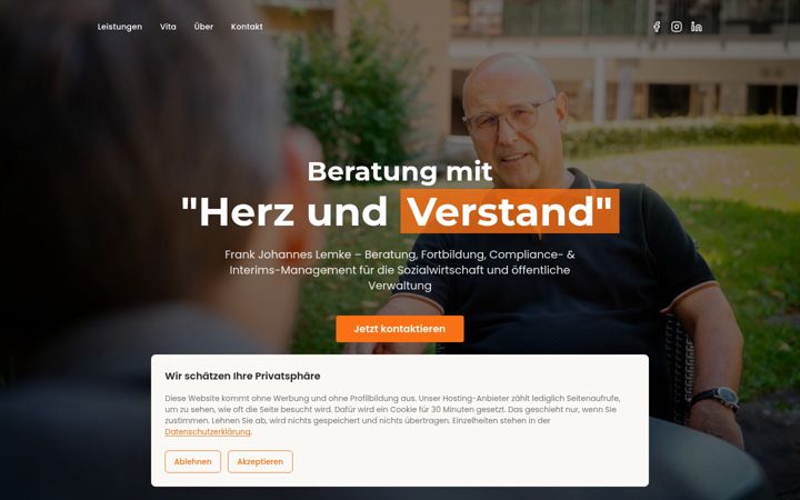 Screenshot of lemke-consulting.eu