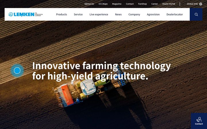 Screenshot of lemken.com