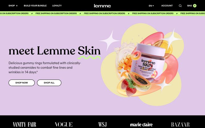 Screenshot of lemmelive.com
