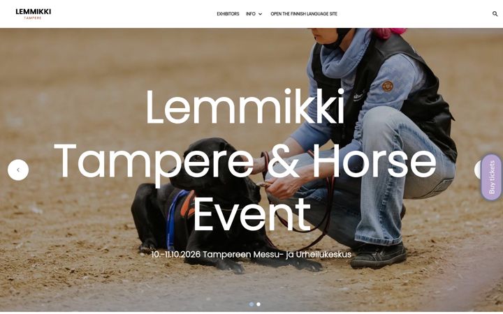 Screenshot van lemmikkitampere.fi