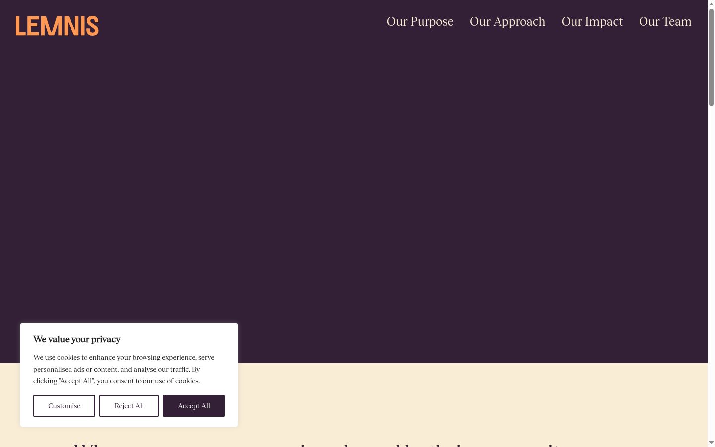 Screenshot tal-banner tal-kunsens muri qabel kwalunkwe interazzjoni