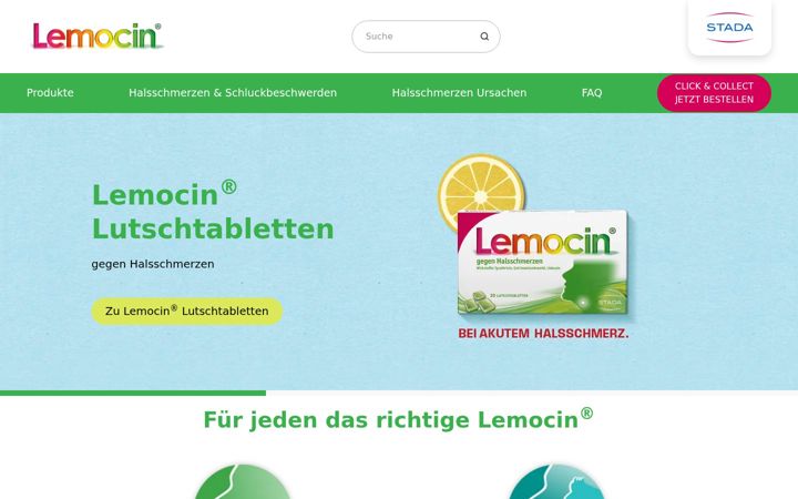 Screenshot of lemocin.at