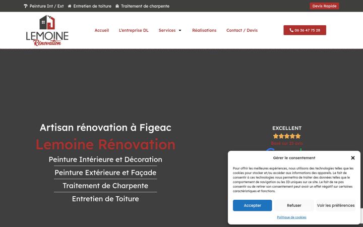 Screenshot of lemoine-renovation.fr