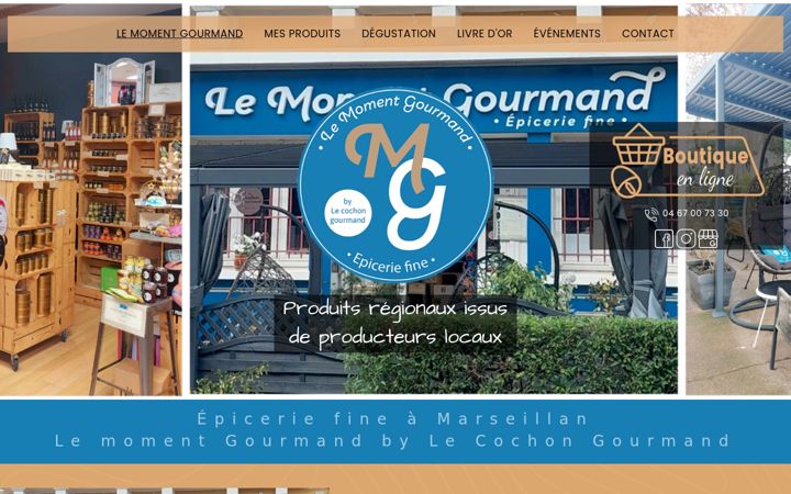 Screenshot of lemomentgourmandbylecochongourmand.fr