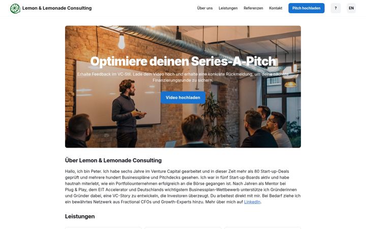 Screenshot of lemon-lemonade.de