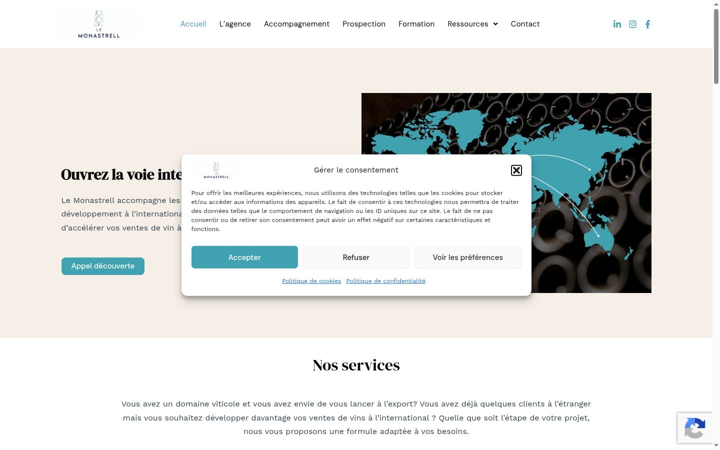 Sutikimo reklamjuostės, rodytos prieš bet kokią sąveiką, ekrano kopija