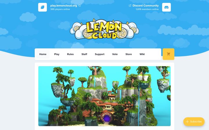 Screenshot of lemoncloud.net