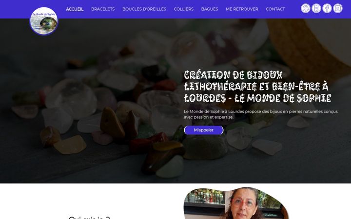 Screenshot of lemonde2sophie.fr
