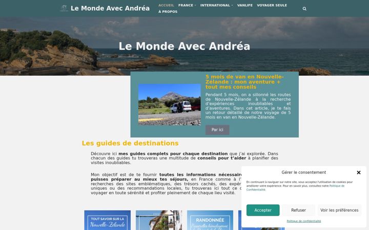 Screenshot of lemondeavecandrea.com