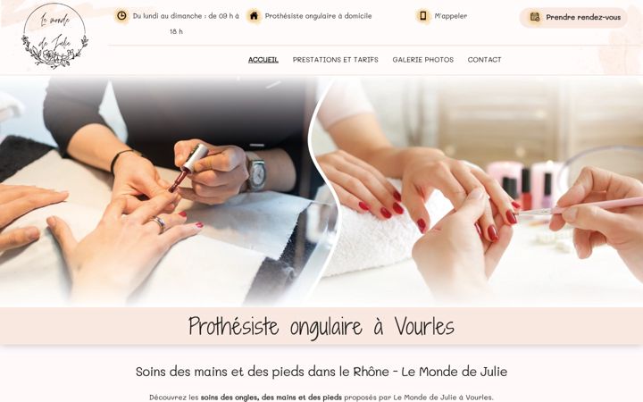 Screenshot of lemondedejulie.fr